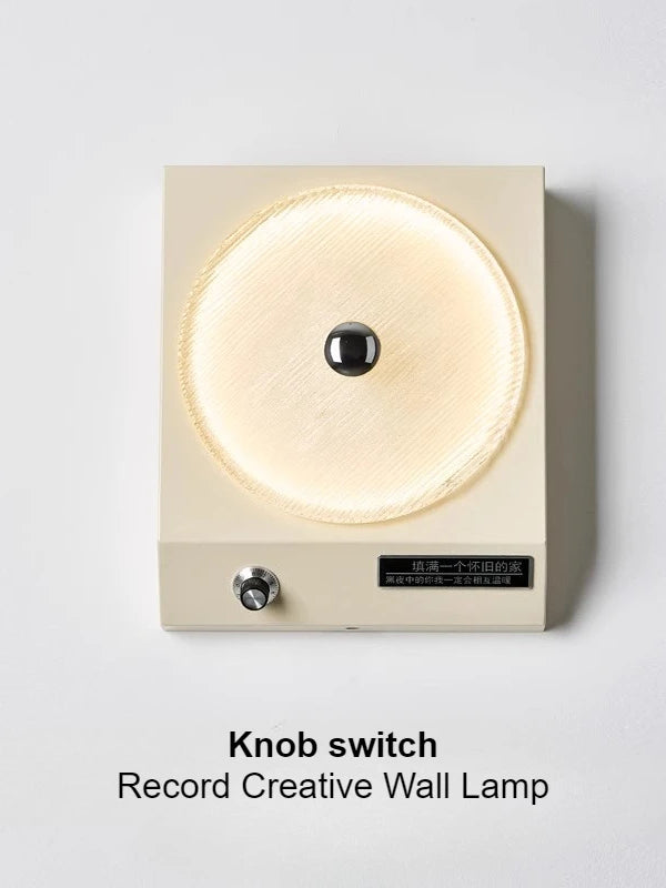 The Vinyl Wall Light | Retro Industrial Sconce